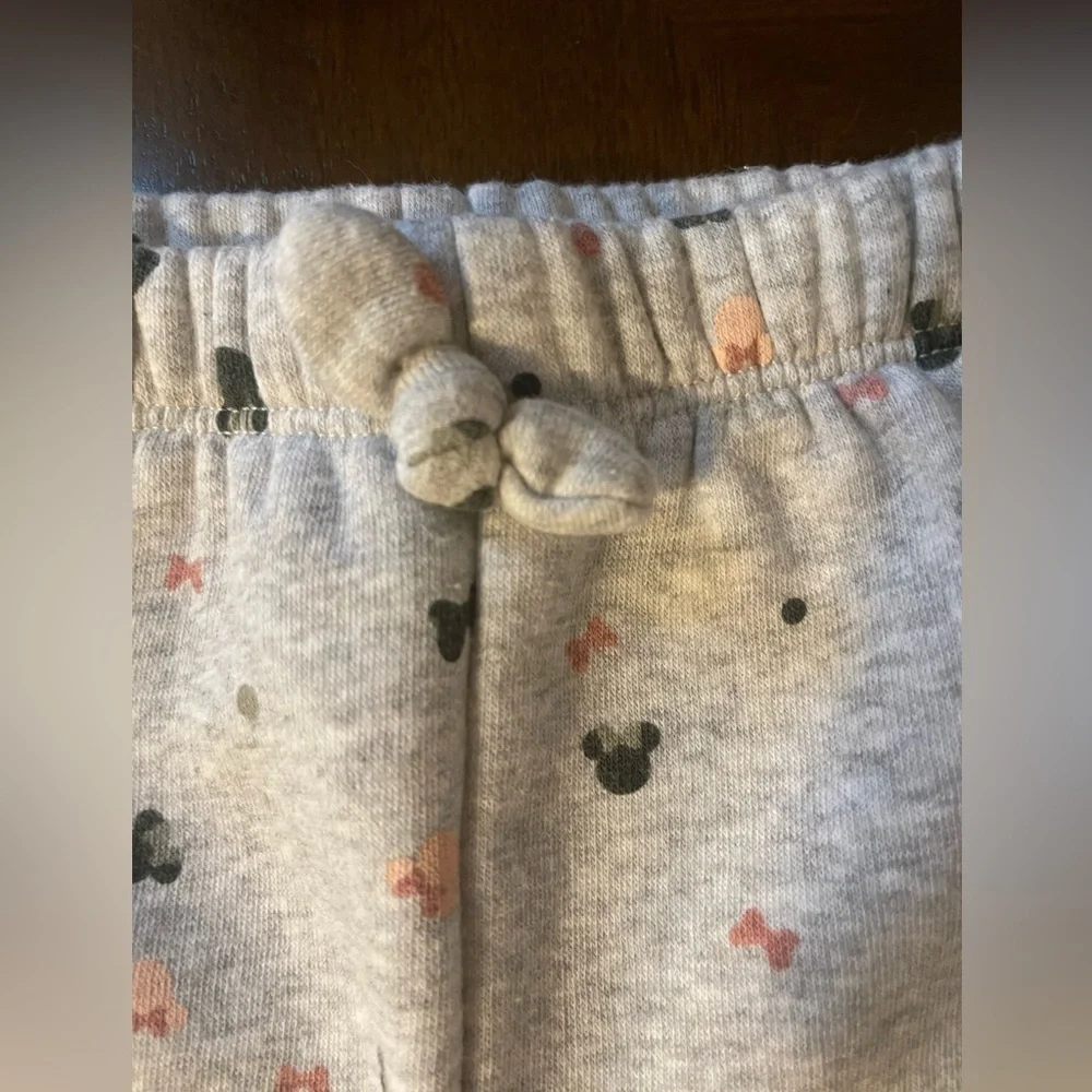 Disney Baby | Pink Matching Minnie Sweatsuit with dog | 6-9 mo